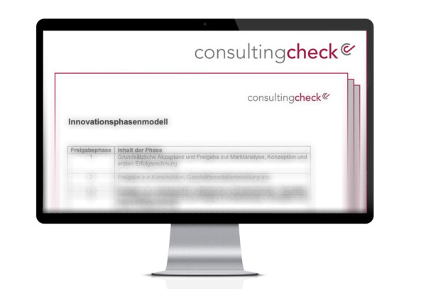Ein Screenshot der Präsentation des Innovationsphasenmodells.