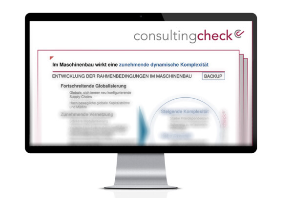 Ein Screenshot des Briefings zum Komplexitätsmanagement.