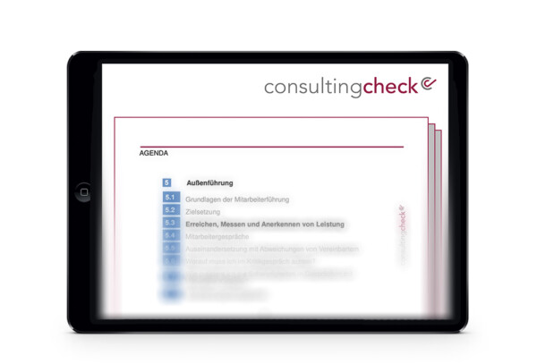 Ein Screenshot des Briefings zum Thema Zielsetzungen.