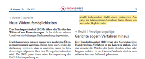 Empfehlung von consultingcheck durch die