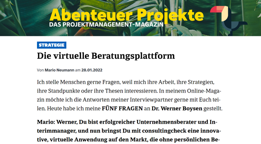 Interview des Blogs
