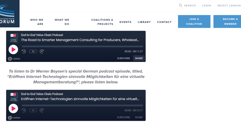 Podcast über consultingcheck beim consumergoodsforum