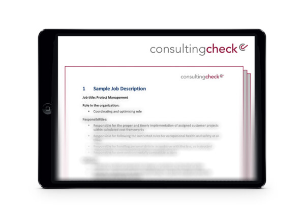 Ein Screenshot der Funktionsbeschreibung Projektmanagement.