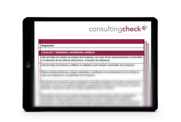 Ein Screenshot der Checkliste für die Site Due Diligence.